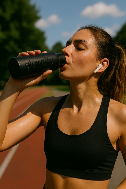 Glowtify Insulated Stainless Steel Water Bottle with Straw
